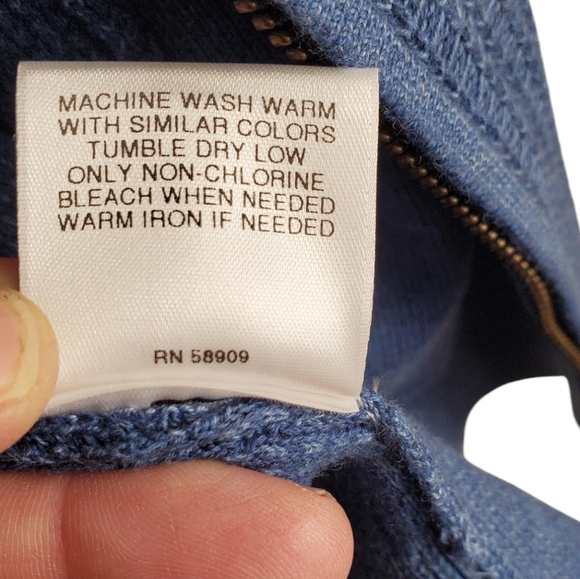 NWT Cremieux Knit Zip-Up Vest. Blue. LG - Picture 7 of 12